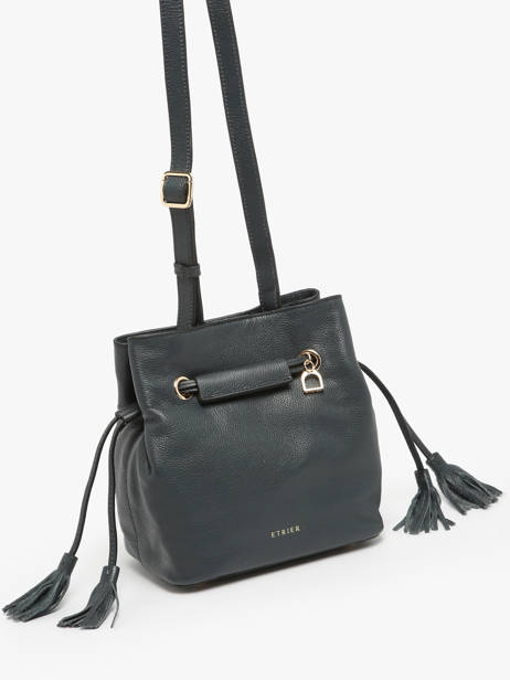 Bucket Bag S Tradition Leder Etrier Blauw tradition ETRA004S ander zicht 2